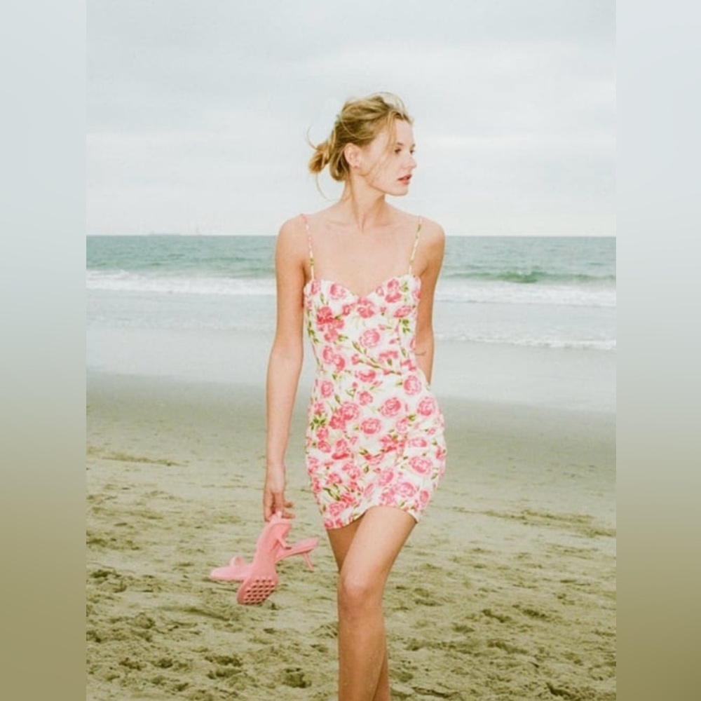 Zara Summer Floral Cocktail Dress